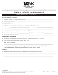 Retail License Application - Virginia, Page 7
