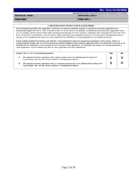 Form U4 Uniform Application for Securities Industry Registration or Transfer, Page 2