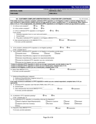 Form U4 Uniform Application for Securities Industry Registration or Transfer, Page 30