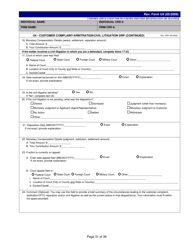 Form U4 Uniform Application for Securities Industry Registration or Transfer, Page 31