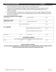 Form 400-00802JV Child Support Order - Vermont, Page 6