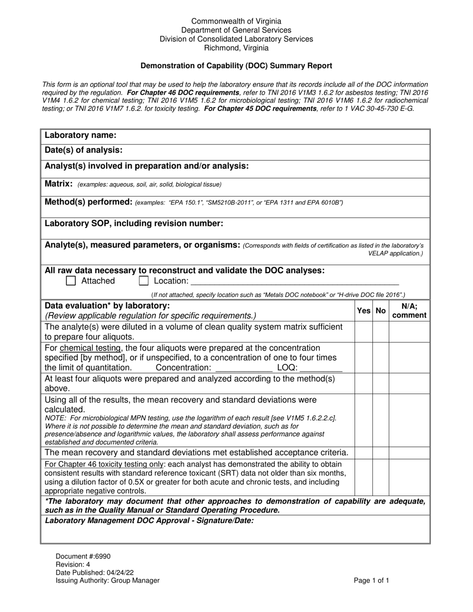 Form 6990 Download Printable PDF or Fill Online Demonstration of