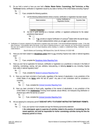 Form A450-1201_04EXLIC Cosmetology - Cosmetology Instructor Examination &amp; License Application - Virginia, Page 3