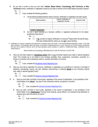 Form A450-1206_07EXLIC Nail Technician - Nail Technician Instructor Examination &amp; License Application - Virginia, Page 3