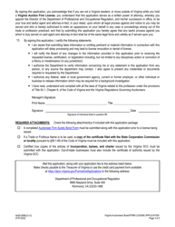 Form A429-2908LIC Auction Firm License Application - Virginia, Page 3