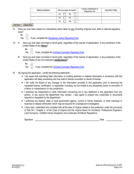 Form A416-0403LIC Land Surveyor License Application - Virginia, Page 5