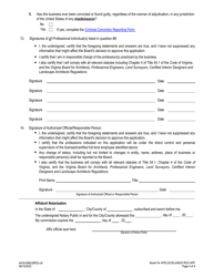 Form A416-04BUSREG Business Entity Registration/Reinstatement Application - Virginia, Page 4