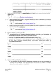 Form A416-0411BRREG Business Entity - Branch Office Registration/Reinstatement Application - Virginia, Page 3