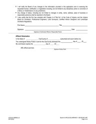 Form A416-0411BRREG Business Entity - Branch Office Registration/Reinstatement Application - Virginia, Page 4
