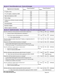 DCYF Form 05-008B Early Eceap Application - Washington, Page 5