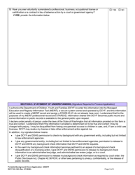DCYF Form 09-165 Portable Background Check Application - Washington, Page 5