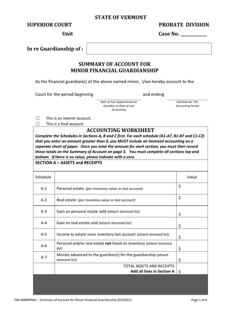 Form 700-00089PMG  Printable Pdf