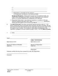 Form MP441 Order of Continuance - Washington, Page 3