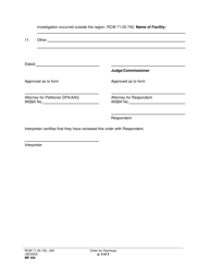 Form MP450 Order for Dismissal (Ordsm) - Washington, Page 3