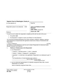 Form MP1.0600 Joel&#039;s Law Petition for Initial Detention - Washington, Page 6