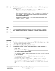 Form WPF JU03.0500 Order After Hearing: First Dependency Review/Dependency Review/Permanency Planning - Washington, Page 10