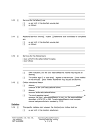 Form WPF JU03.0500 Order After Hearing: First Dependency Review/Dependency Review/Permanency Planning - Washington, Page 12