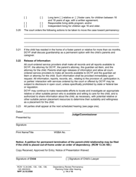 Form WPF JU03.0500 Order After Hearing: First Dependency Review/Dependency Review/Permanency Planning - Washington, Page 14