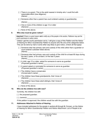 Form GDN M102 Minor Guardianship Petition - Washington, Page 4