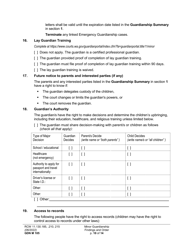 Form GDN M105 Minor Guardianship Findings and Order - Washington, Page 10