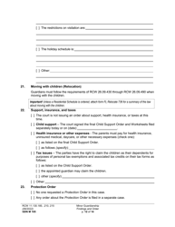 Form GDN M105 Minor Guardianship Findings and Order - Washington, Page 12