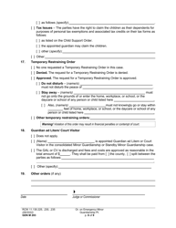 Form GDN M203 Order on Emergency Minor Guardian - Washington, Page 8
