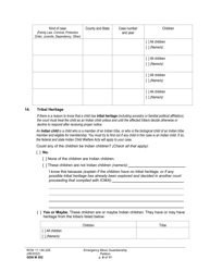 Form GDN M202 Emergency Minor Guardianship Petition - Washington, Page 6