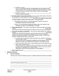 Form GDN M202 Emergency Minor Guardianship Petition - Washington, Page 8