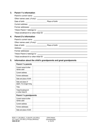 Form GDN M401 Indian Child Welfare Act Notice (Guardianship) - Washington, Page 3