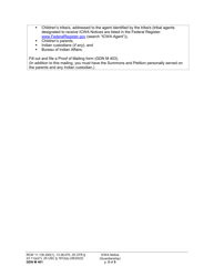 Form GDN M401 Indian Child Welfare Act Notice (Guardianship) - Washington, Page 5