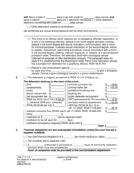 Form CrRLJ07.0110 Judgment and Sentence - Washington, Page 2