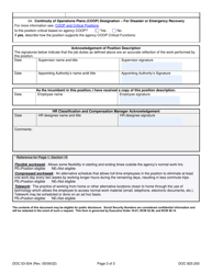 Form DOC03-504 Position Description - Exempt Management - Washington, Page 3