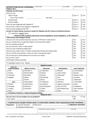 Form DOC13-024 Intersystem Intake Screening - Washington, Page 2