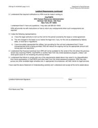 Form DSS-8G Cityfheps Landlord Statement of Understanding - Room and Sro Rentals - New York City, Page 3