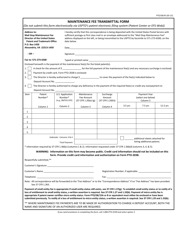 Form PTO/SB/45 &quot;Maintenance Fee Transmittal Form&quot;