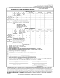 Form PTO/SB/56 &quot;Reissue Application Fee Transmittal Form&quot;