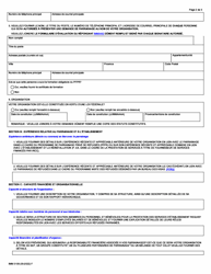 Forme IMM0109 Demande En Vue De Devenir Un Signataire D&#039;entente De Parrainage - Canada (French), Page 2