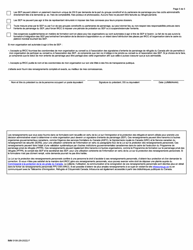 Forme IMM0109 Demande En Vue De Devenir Un Signataire D&#039;entente De Parrainage - Canada (French), Page 5