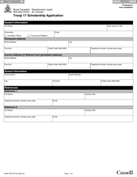 Form RCMP GRC6513 Troop 17 Scholarship Application - Canada, Page 2
