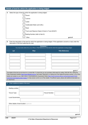 Form LA00 Part A Contact and Land Details - Queensland, Australia, Page 6