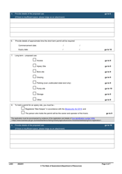 Form LA03 Part B Permit to Occupy Application - Queensland, Australia, Page 4