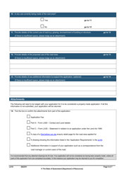 Form LA18 Part B Road Closure Application - Queensland, Australia, Page 6