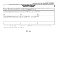 Form PTO/AIA/02 Substitute Statement in Lieu of an Oath or Declaration for Utility or Design Patent Application (35 U.s.c. 115(D) and 37 Cfr 1.64) (English/Dutch), Page 3