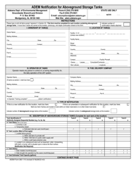ADEM Form 283 Notification for Aboveground Storage Tanks - Alabama, Page 2