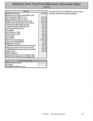 ADEM Form 31 Alabama Tank Trust Fund Cost Proposal - Alabama, Page 19