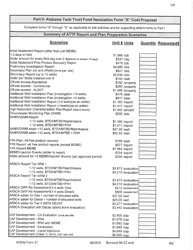 ADEM Form 31 Alabama Tank Trust Fund Cost Proposal - Alabama, Page 5