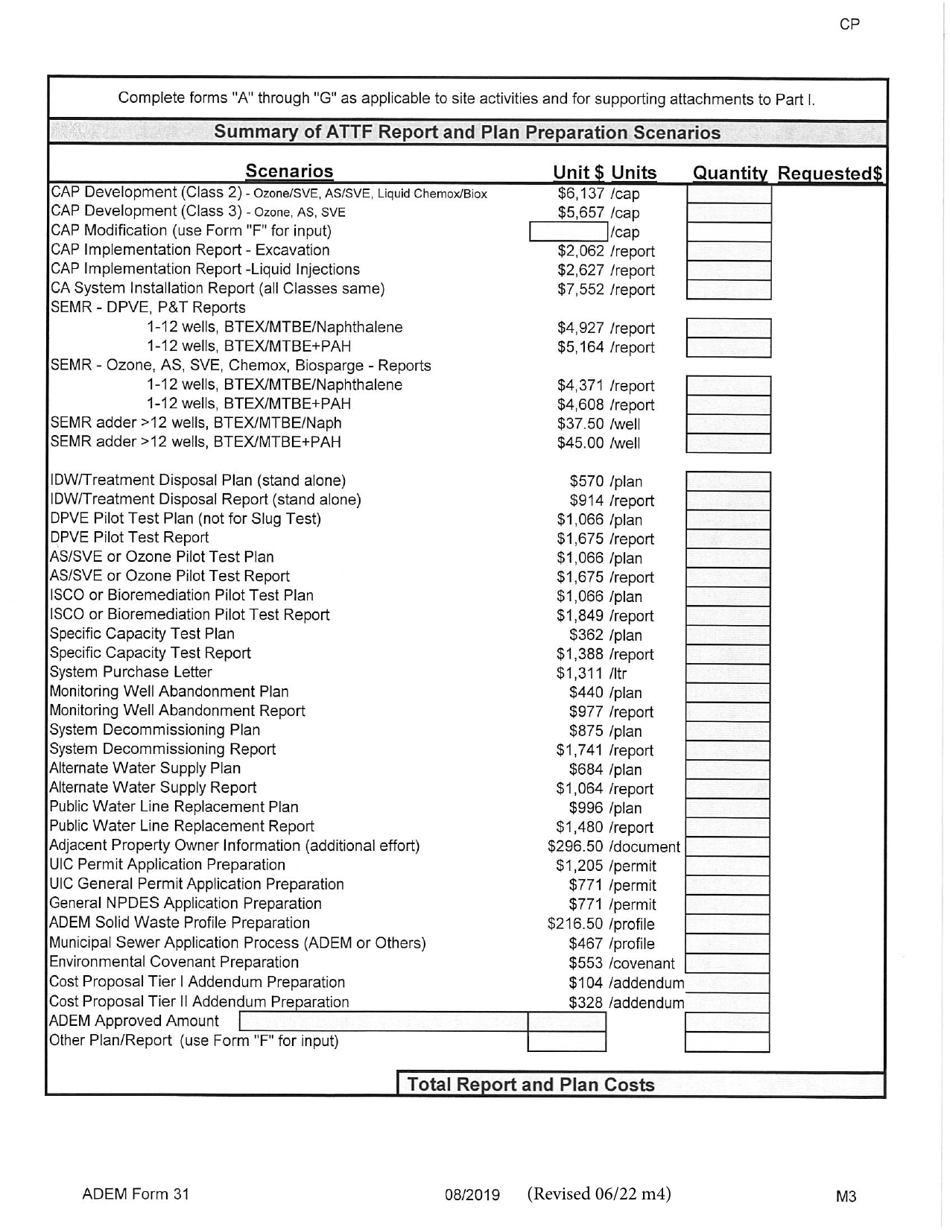 ADEM Form 31 Download Printable PDF or Fill Online Alabama Tank Trust