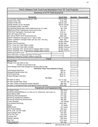 ADEM Form 31 Alabama Tank Trust Fund Cost Proposal - Alabama, Page 8
