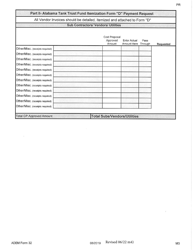 ADEM Form 32 &quot;Alabama Tank Trust Fund Payment Request&quot; - Alabama, Page 13