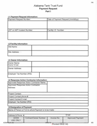 ADEM Form 32 &quot;Alabama Tank Trust Fund Payment Request&quot; - Alabama, Page 2